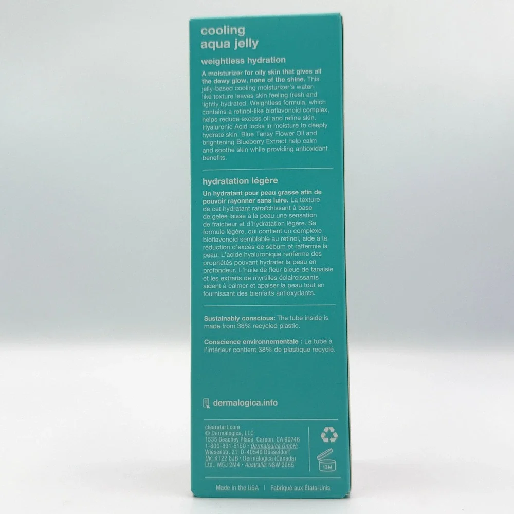Dermalogica Clear Start Cooling Aqua Jelly Unisex 2.0oz Blue New Oily Skin Care